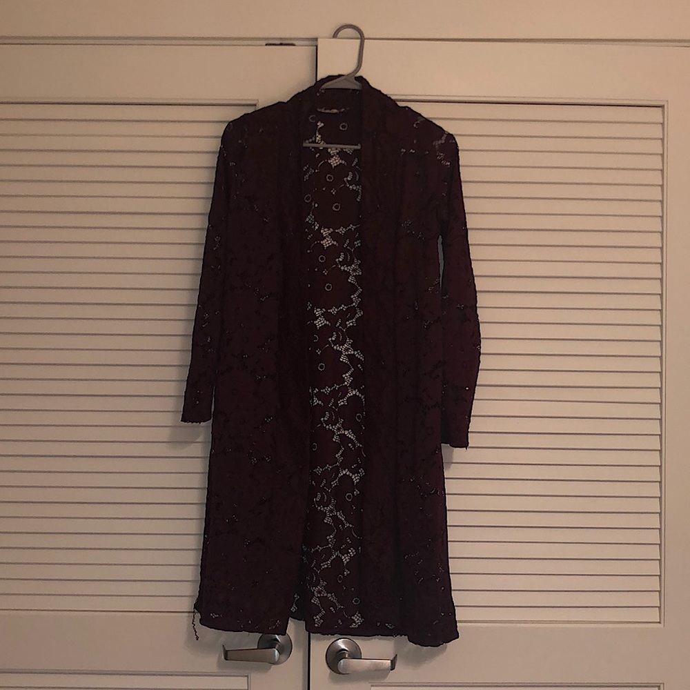 Floral Mesh Cardigan